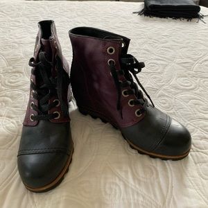 Sorel waterproof wedge bootie